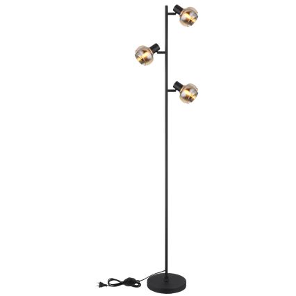 Globo - Vloerlamp 3xE14/40W/230V zwart