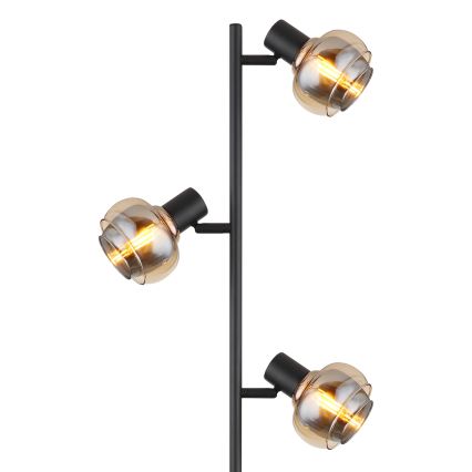 Globo - Vloerlamp 3xE14/40W/230V zwart