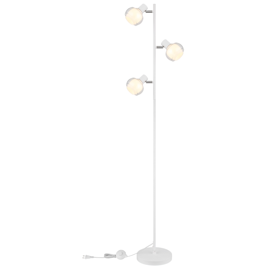 Globo - Vloerlamp 3xE14/40W/230V wit