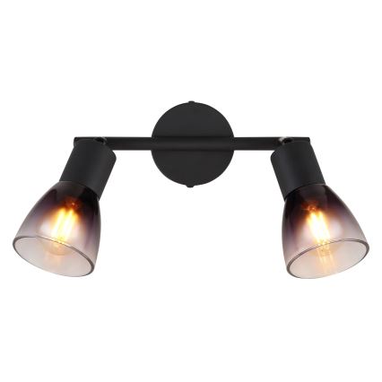Globo - Spot 2xE14/25W/230V zwart
