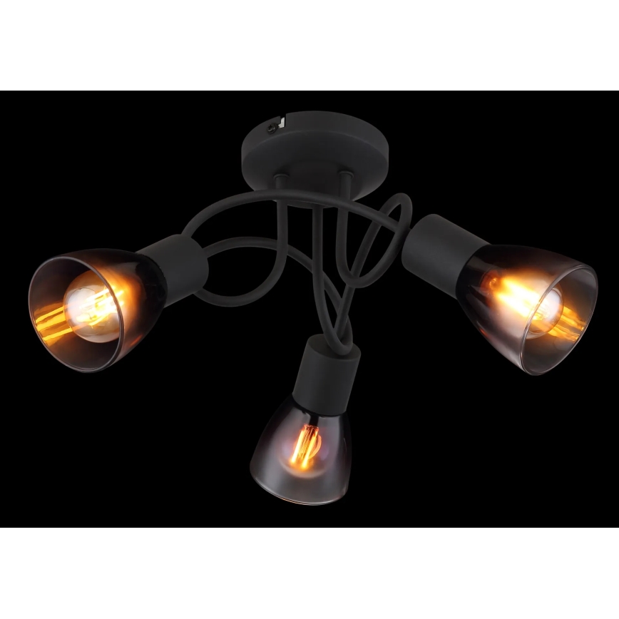 Globo - Bevestigde hanglamp 3xE14/25W/230V zwart