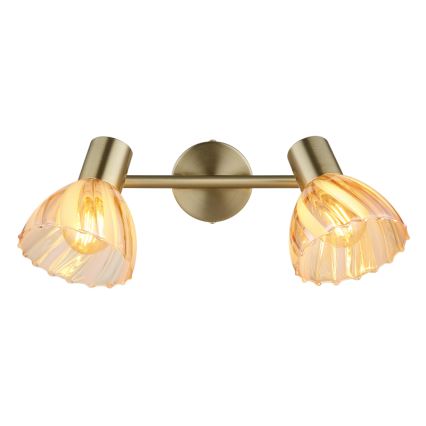 Globo - Spot 2xE14/40W/230V goud