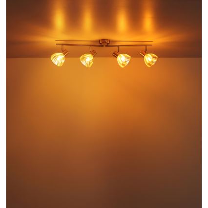 Globo - Spot 4xE14/40W/230V goud