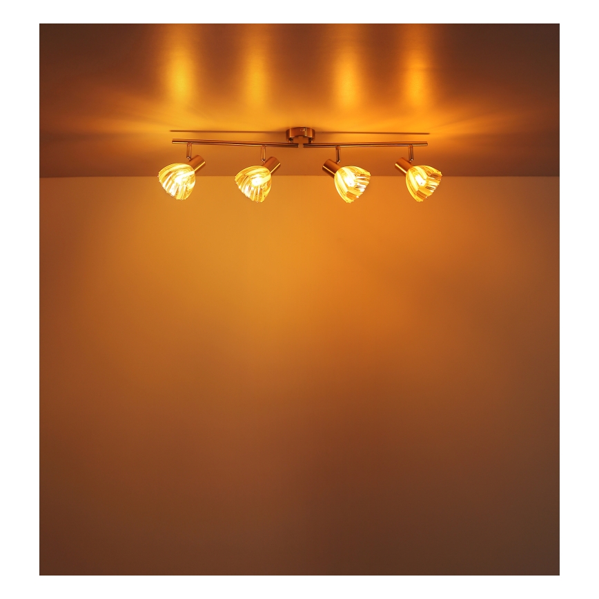 Globo - Spot 4xE14/40W/230V goud