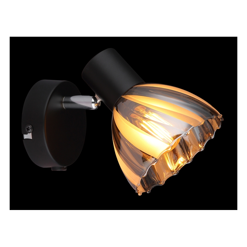 Globo - Wandspot 1xE14/40W/230V zwart