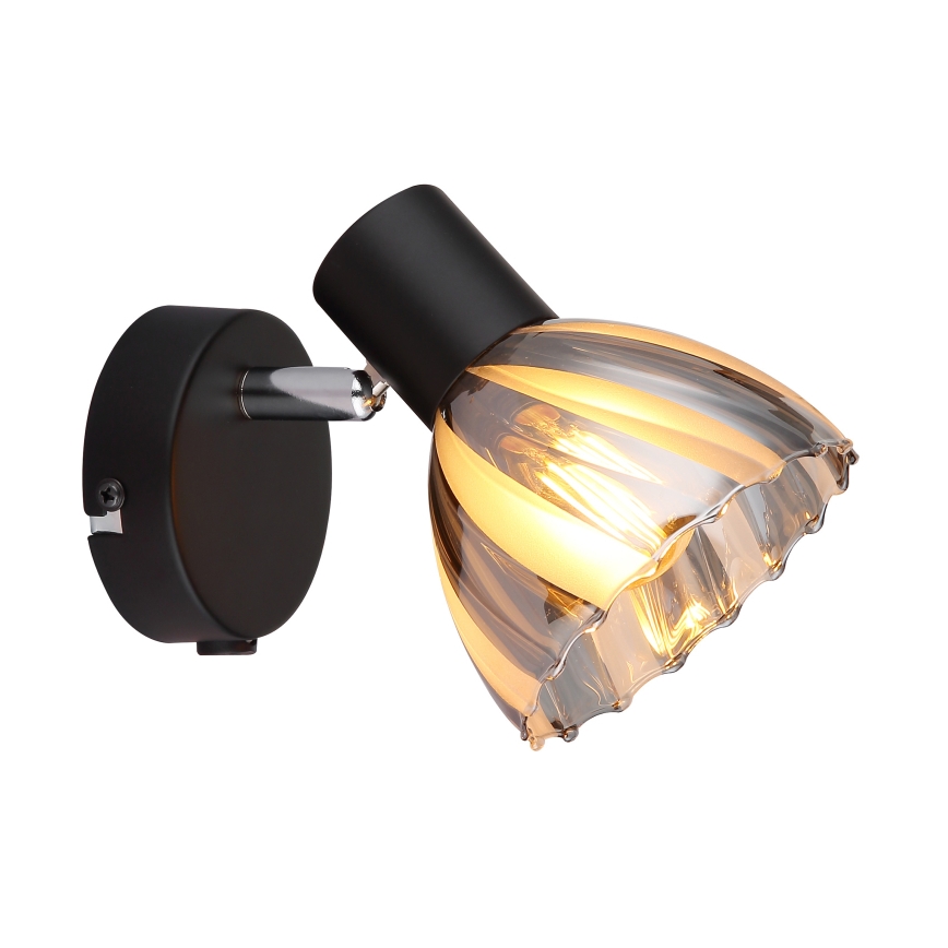 Globo - Wandspot 1xE14/40W/230V zwart