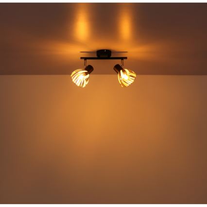 Globo - Spot 2xE14/40W/230V zwart