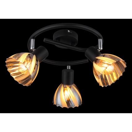 Globo - Spot 3xE14/40W/230V zwart