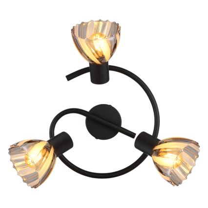 Globo - Spot 3xE14/40W/230V zwart