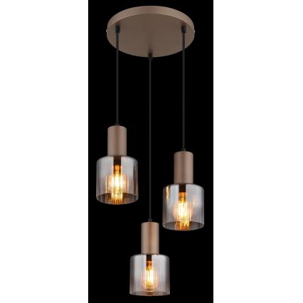 Globo - Hanglamp aan snoer 3xE27/40W/230V