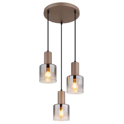 Globo - Hanglamp aan snoer 3xE27/40W/230V