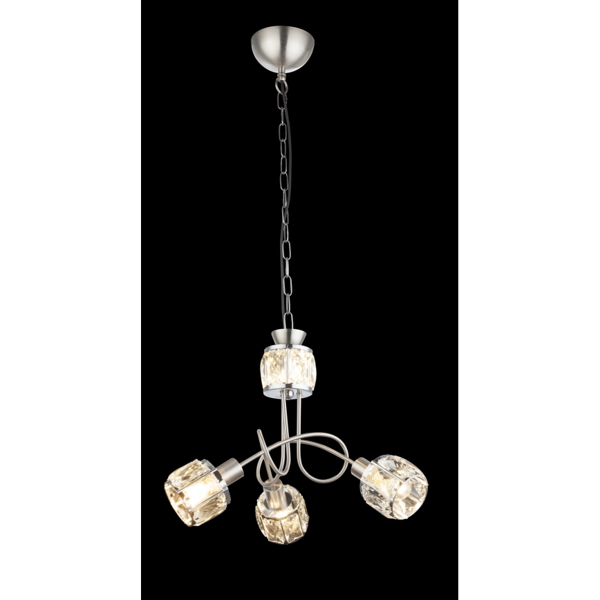 Globo - LED Hanglamp aan ketting 3xE14/40W/230V + LED/5W