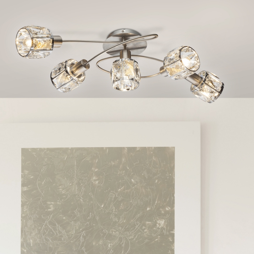 Globo - Bevestigde hanglamp 5xE14/40W/230V