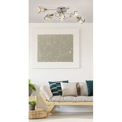 Globo - Bevestigde hanglamp 5xE14/40W/230V