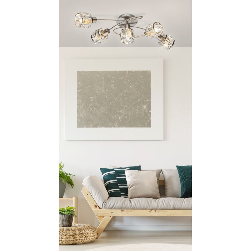 Globo - Bevestigde hanglamp 5xE14/40W/230V
