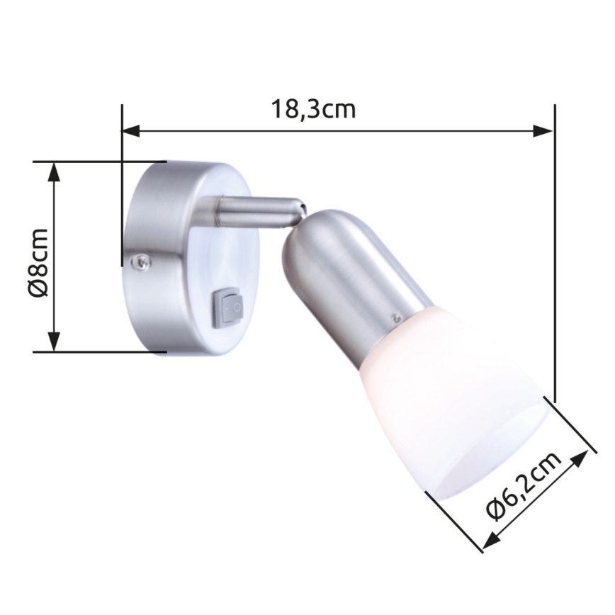 Globo - Wandspot 1xE14/40W/230V