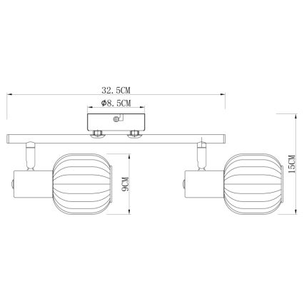 Globo - Spot 2xE14/40W/230V