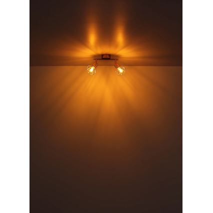 Globo - Spot 2xE14/40W/230V goud