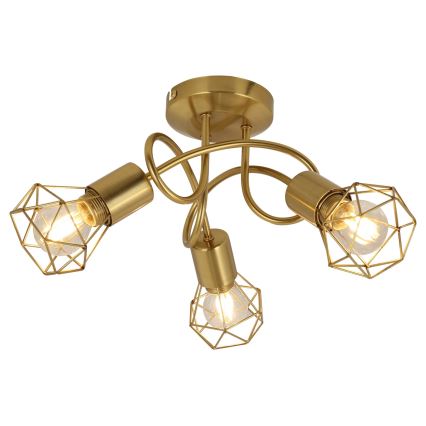 Globo - Bevestigde hanglamp 3xE14/40W/230V goud