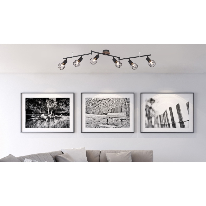 Globo - Plafondlamp met 6 spots 6xE14/40W/230V