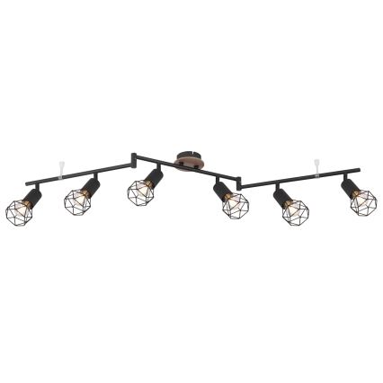 Globo - Plafondlamp met 6 spots 6xE14/40W/230V