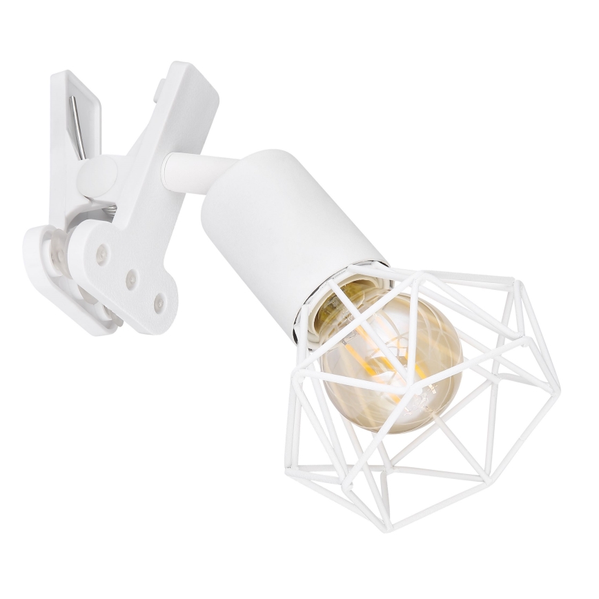 Globo - Wandlamp met clip 1xE14/40W/230V wit