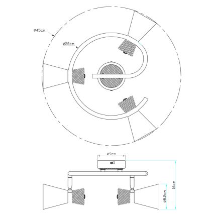 Globo - Spot 3x E14 / 25W / 230V