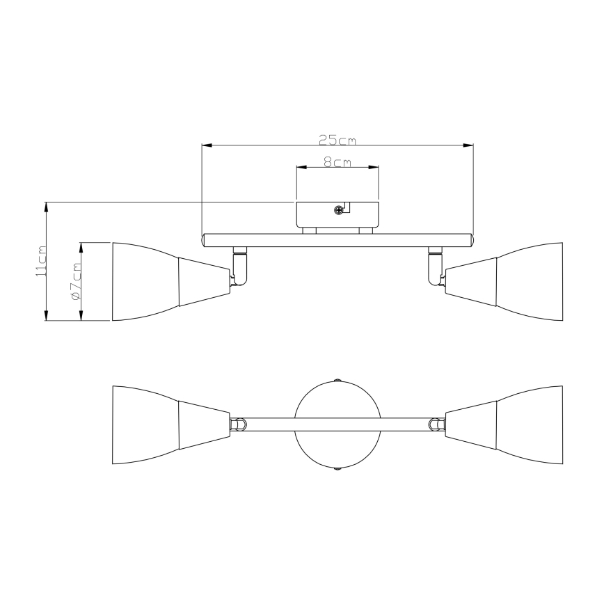 Globo - Spot 2xE14/40W/230V