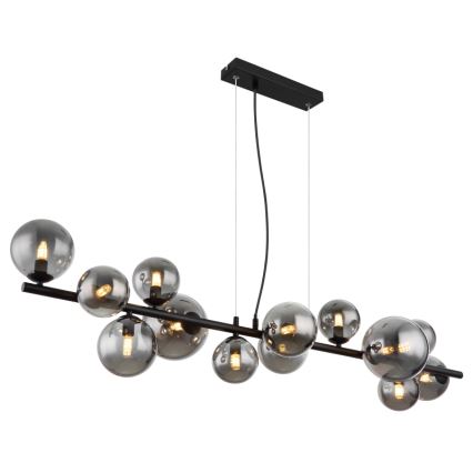 Globo - LED Hanglamp aan een koord 13xG9/3,5W/230V gerookt/zwart