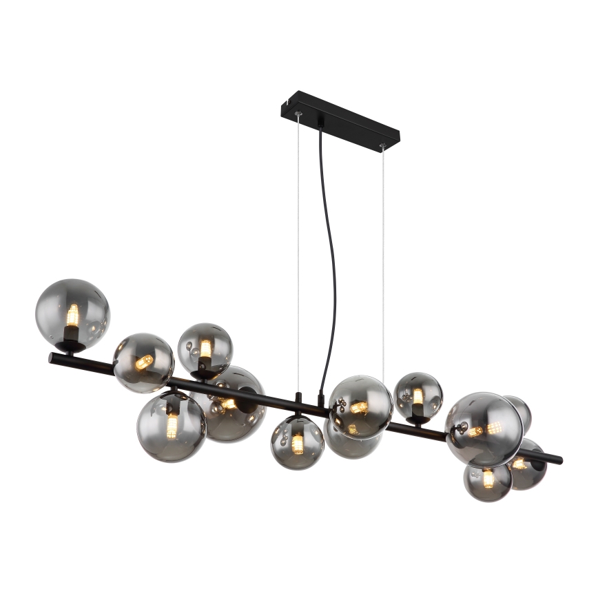 Globo - LED Hanglamp aan een koord 13xG9/3,5W/230V gerookt/zwart