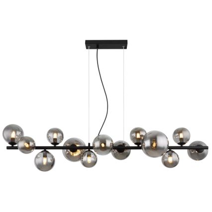 Globo - LED Hanglamp aan een koord 13xG9/3,5W/230V gerookt/zwart
