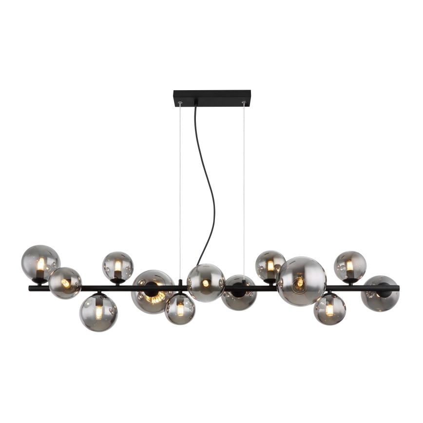 Globo - LED Hanglamp aan een koord 13xG9/3,5W/230V gerookt/zwart