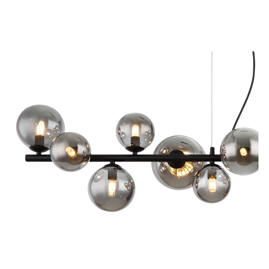 Globo - LED Hanglamp aan een koord 13xG9/3,5W/230V gerookt/zwart