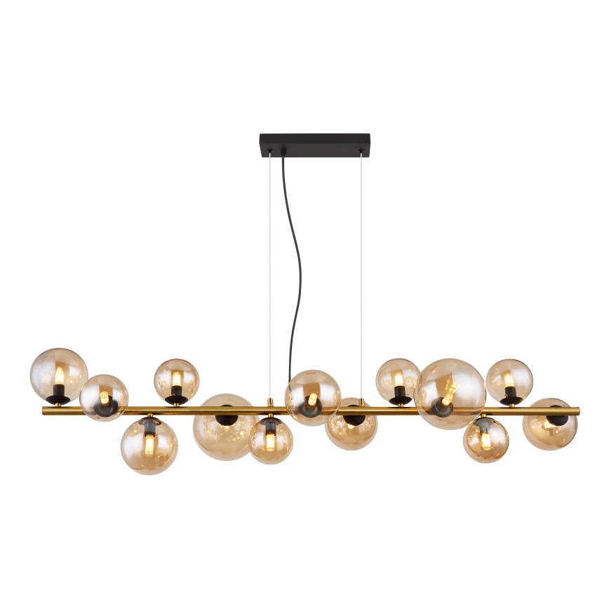 Globo - LED Hanglamp aan een koord 13xG9/3,5W/230V gerookt/bruin