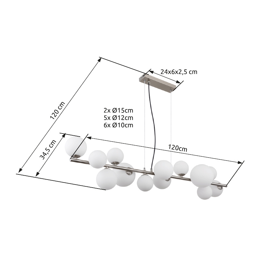 Globo - Staande LED Lamp 13xG9/3,5W/230V wit