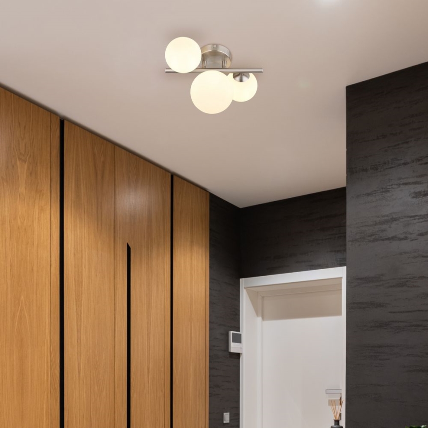 Globo - LED Bevestigde Hanglamp RIHA 3xG9/3,5W/230V mat chroom