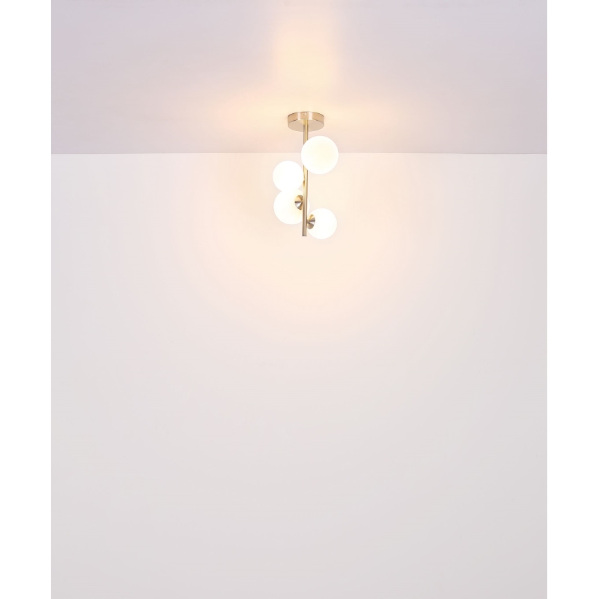 Globo - LED Hanglamp met vaste pendel 4xG9/3W/230V mat chroom