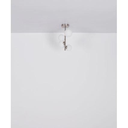 Globo - LED Hanglamp met vaste pendel 4xG9/3W/230V mat chroom