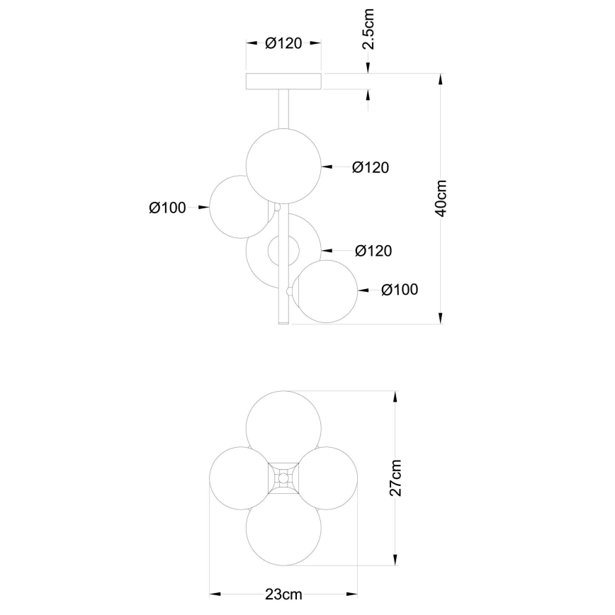 Globo - LED Hanglamp met vaste pendel 4xG9/3W/230V mat chroom