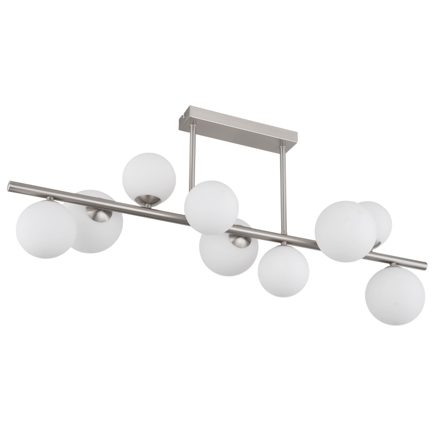 Globo - LED Hanglamp met vaste pendel 9xG9/3W/230V mat chroom