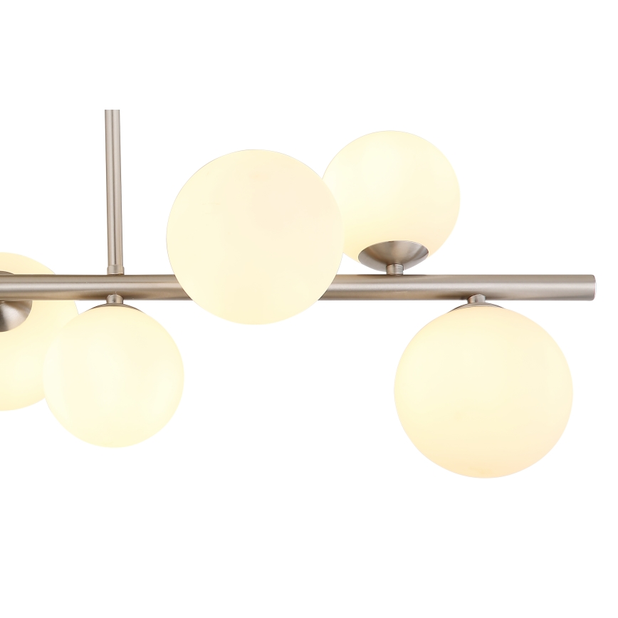 Globo - LED Hanglamp met vaste pendel 9xG9/3W/230V mat chroom