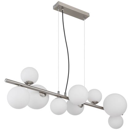 Globo - LED Hanglamp aan een koord 9xG9/3W/230V mat chroom