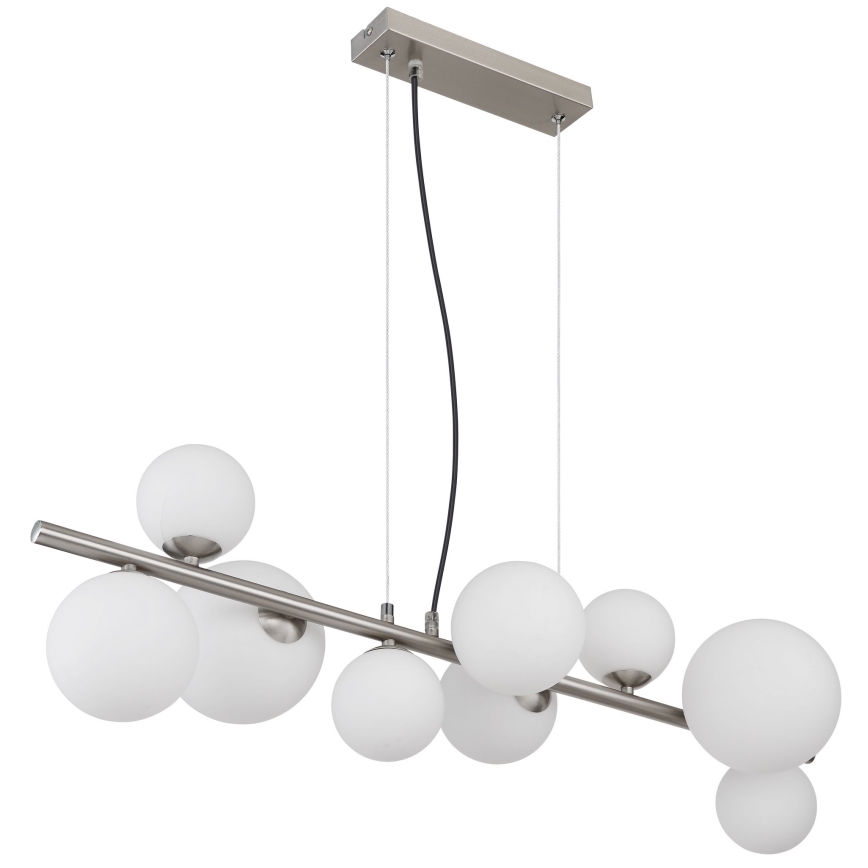 Globo - LED Hanglamp aan een koord 9xG9/3W/230V mat chroom
