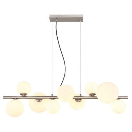 Globo - LED Hanglamp aan een koord 9xG9/3W/230V mat chroom