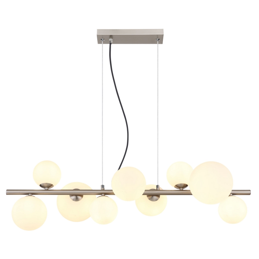 Globo - LED Hanglamp aan een koord 9xG9/3W/230V mat chroom
