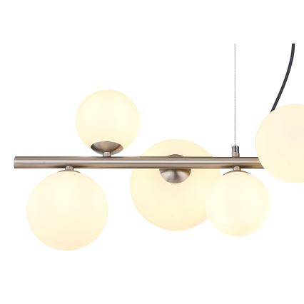 Globo - LED Hanglamp aan een koord 9xG9/3W/230V mat chroom