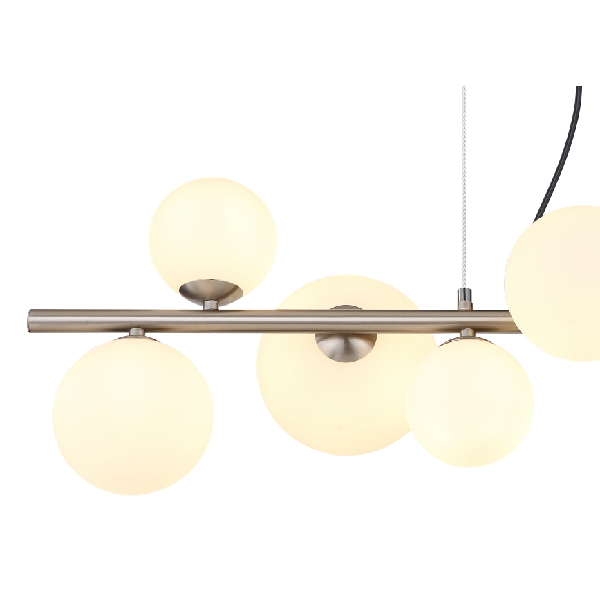 Globo - LED Hanglamp aan een koord 9xG9/3W/230V mat chroom