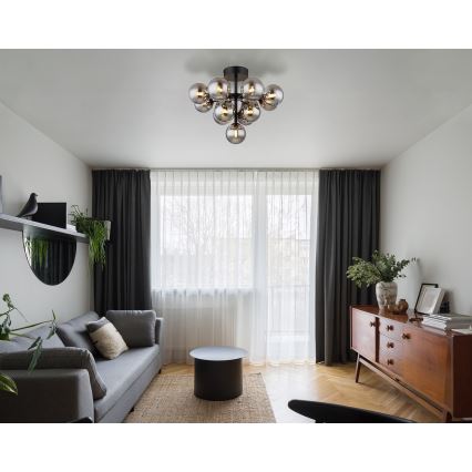 Globo - Bevestigde hanglamp 13xG9/5W/230V diameter 56 cm zwart