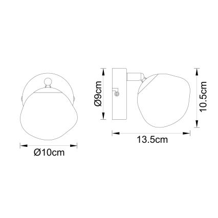 Globo - Wandlamp 1xG9/5W/230V