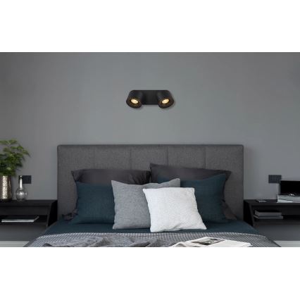 Globo - LED spot 2xLED/6W/230V zwart